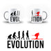 Evolution Of Skiing Sports - White Magic And Inner Color Mug(mugs near me,mug website)