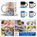 Personalised Photo Father's Day Mug With Photo Cool Daddy First Father's Day Gift Idea Mug Set