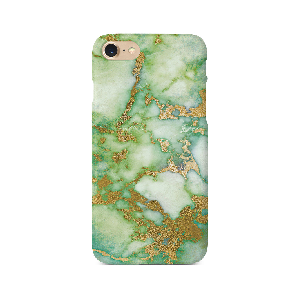 Green & Gold Marble Monogram - 3D Clip Case - Ai Printing