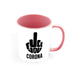 Funny Middle Finger Corona - White Magic And Inner Color Mug(mugs near me,mug website)