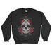 Skull Red Rose Gothic Skeleton Halloween  Unisex - Sweatshirt