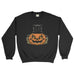 Black Cat Sitting at Big Scary Pumpkin Halloween Unisex - Sweatshirt
