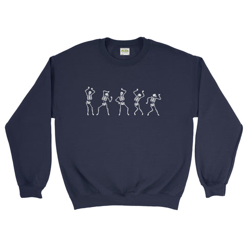 Halloween Skeleton Dance Steps Funny Unisex - Sweatshirt| Ai Printing