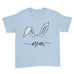 Personalised Name Happy Easter T-Shirt For Kids Bunny Face Rabbit Ears T-Shirt