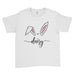 Personalised Name Happy Easter T-Shirt For Kids Bunny Face Rabbit Ears T-Shirt