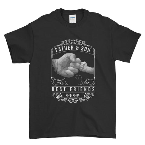 Personalised Father and Son Best Friends Forever T-Shirt - Fathers Day Mens T-Shirt - Ai Printing