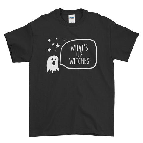 Halloween Cute Boo Whats Up Witches Screaming Funny Rude  Mens T-Shirt | Ai Printing
