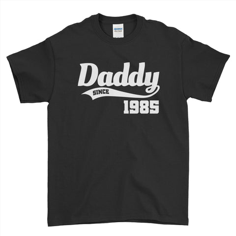 Personalised Daddy Since Funny T-Shirt - Fathers Day Mens T-Shirt - Ai Printing