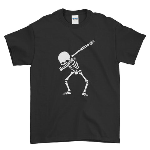 Halloween Scary Spooky Skeleton Dabbing Cute - Mens T-Shirt(halloween shirt ideas,halloween funny,halloween t shirt designs,halloween apparel,scary T- shirts,halloween horror shirts)