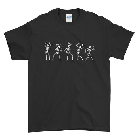 Halloween Skeleton Dance Steps Funny Rude Mens T-Shirt | Ai Printing
