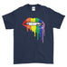 Hot Lips LGBT Pride Gay Lesbian Carnival Festival Rainbow T-Shirt - Mens T-Shirt - Ai Printing
