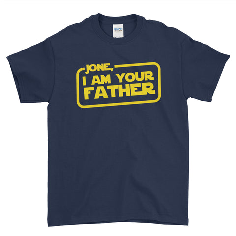 Personalised I Am Your Father Funny T-Shirt - Fathers Day Mens T-Shirt - Ai Printing