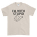 I'm With Stupid Next To Me Funny  - Mens T-Shirt(unq clothing,unique t shirts women's,unique shirts for mens,interesting t shirts designs,classy t shirt,t shirt)