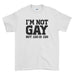 I'm Not Gay But 20 is 20 Funny Gay Quote - Mens T-Shirt(unq clothing,unique t shirts women's,unique shirts for mens,interesting t shirts designs,classy t shirt,t shirt)