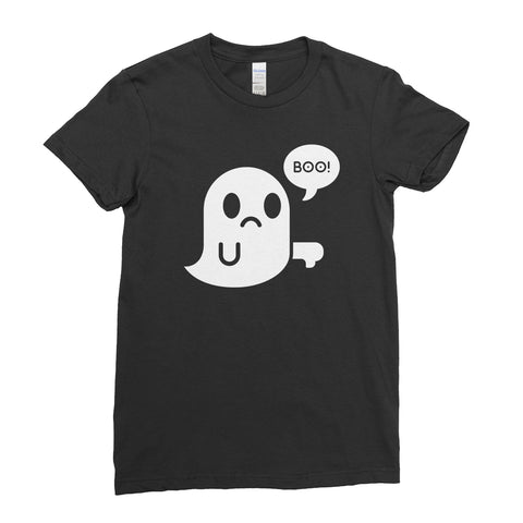 Halloween Cute Boo Screaming Funny Rude - Women T-shirt | Ai Printing