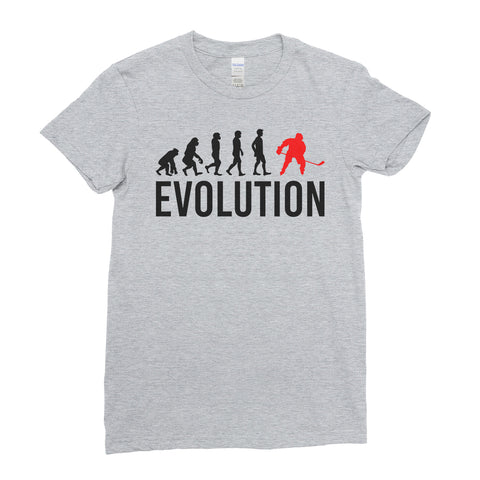Evolution Of Hockey Sports - Women T-shirt(unq clothing,unique t shirts women's,unique shirts for mens,interesting t shirts designs,classy t shirt,Covid t shirt)