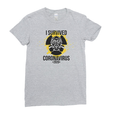 I Survived Corona Virus 2020 Artwork - Women T-shirt(unq clothing,unique t shirts women's,unique shirts for mens,interesting t shirts designs,classy t shirt,Covid t shirt)