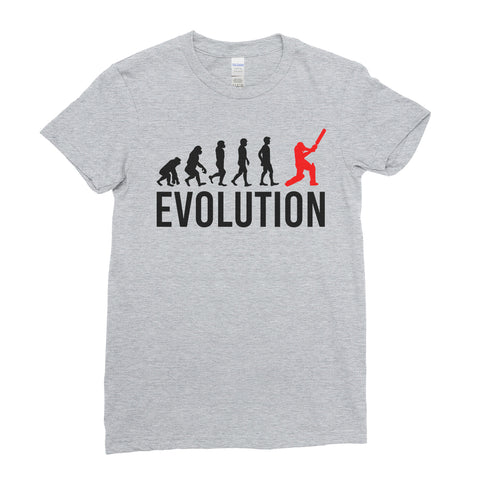 Evolution Of Cricket Sports - Women T-shirt(unq clothing,unique t shirts women's,unique shirts for mens,interesting t shirts designs,classy t shirt,Covid t shirt)