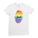Personalised Name Be Proud LGBT Gay Pride Rainbow Awesome Funny Cool - T-shirt - Womens - Ai Printing