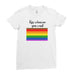 Kiss whoever you want LGBT Gay Pride Lesbian Rainbow Awesome Funny Cool - T-shirt - Womens - Ai Printing