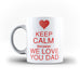 Fathers Day Birthday Gift We love you Dad - Unique Mug - White Set - Ai Printing