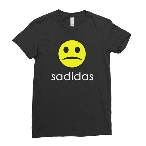 Sadidas Sad Face Emoji T-shirt Cool Funny - T-shirt - Womens - Ai Printing