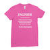 Engineer Defined T-Shirt Engineering Cool Funny - T-shirt - Womens - Ai Printing