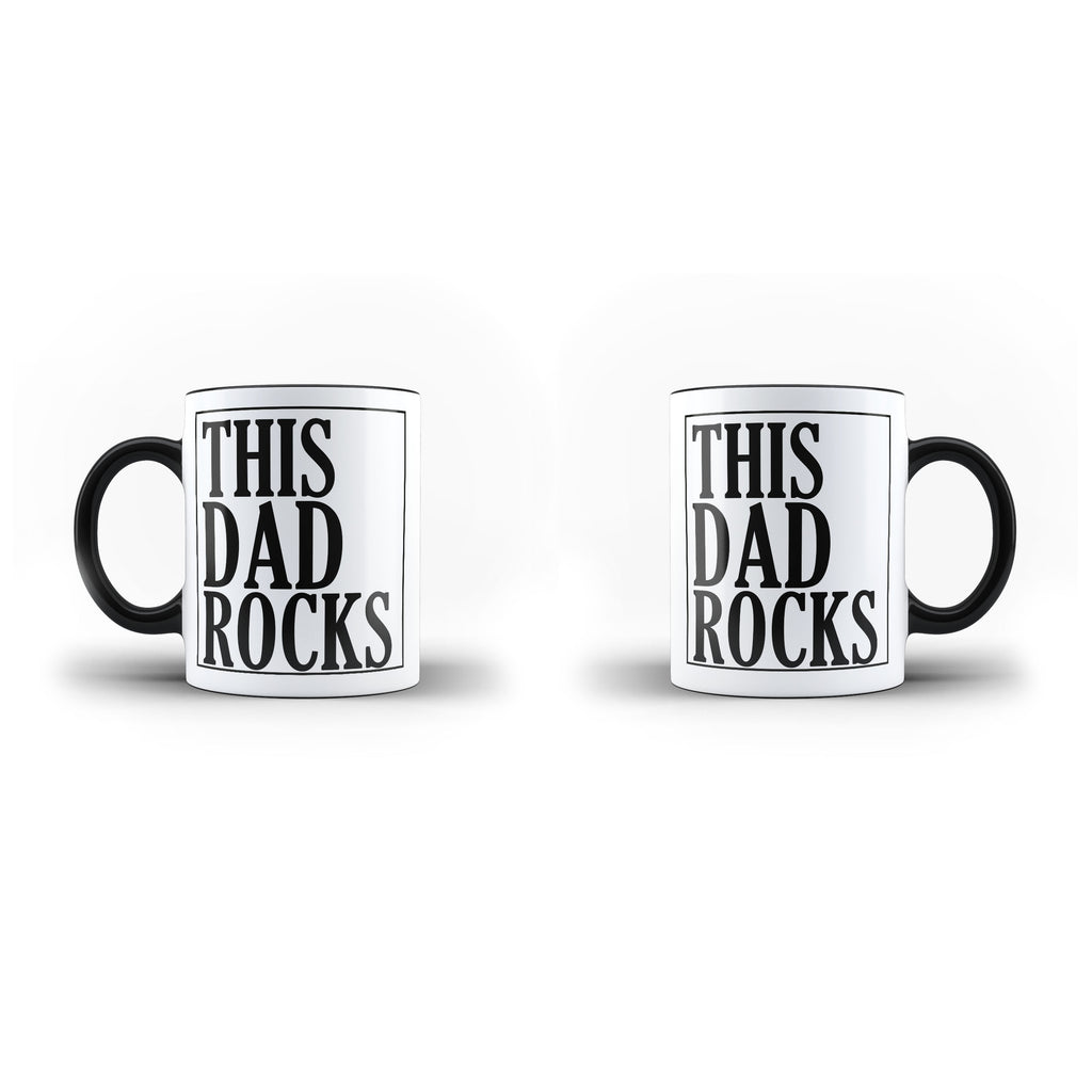 Fathers Day Birthday Gift This Dad Rocks - Unique Mug - Magic Set - Ai Printing