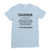 Engineer Defined T-Shirt Engineering Cool Funny - T-shirt - Womens - Ai Printing