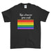 Kiss whoever you want LGBT Gay Pride Lesbian Rainbow Awesome Funny Cool - T-shirt - Mens - Ai Printing