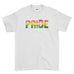 Colorful LGBT Symbol Gay Pride  Lesbian Heart Rainbow Cool Funny - T-shirt - Mens - Ai Printing