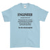 Engineer Defined T-Shirt Engineering Cool Funny - T-shirt - Mens - Ai Printing