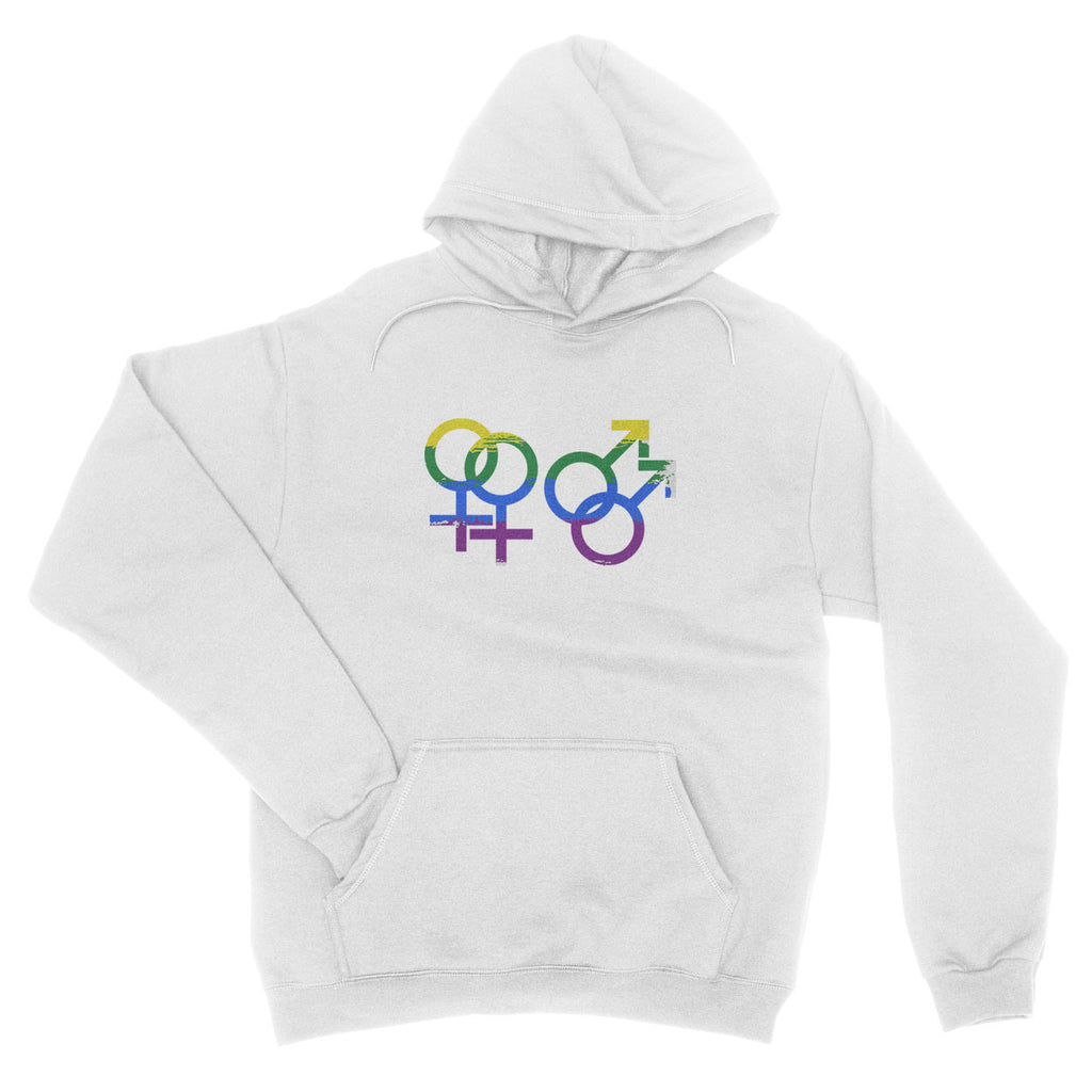 Colorful LGBT Symbol Gay Lesbian Heart Pride Rainbow - Hoodie - Unisex - Ai Printing