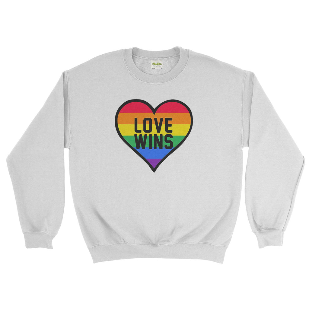 Love wins LGBT Gay Lesbian Pride Rainbow  - Sweater - Mens - Ai Printing
