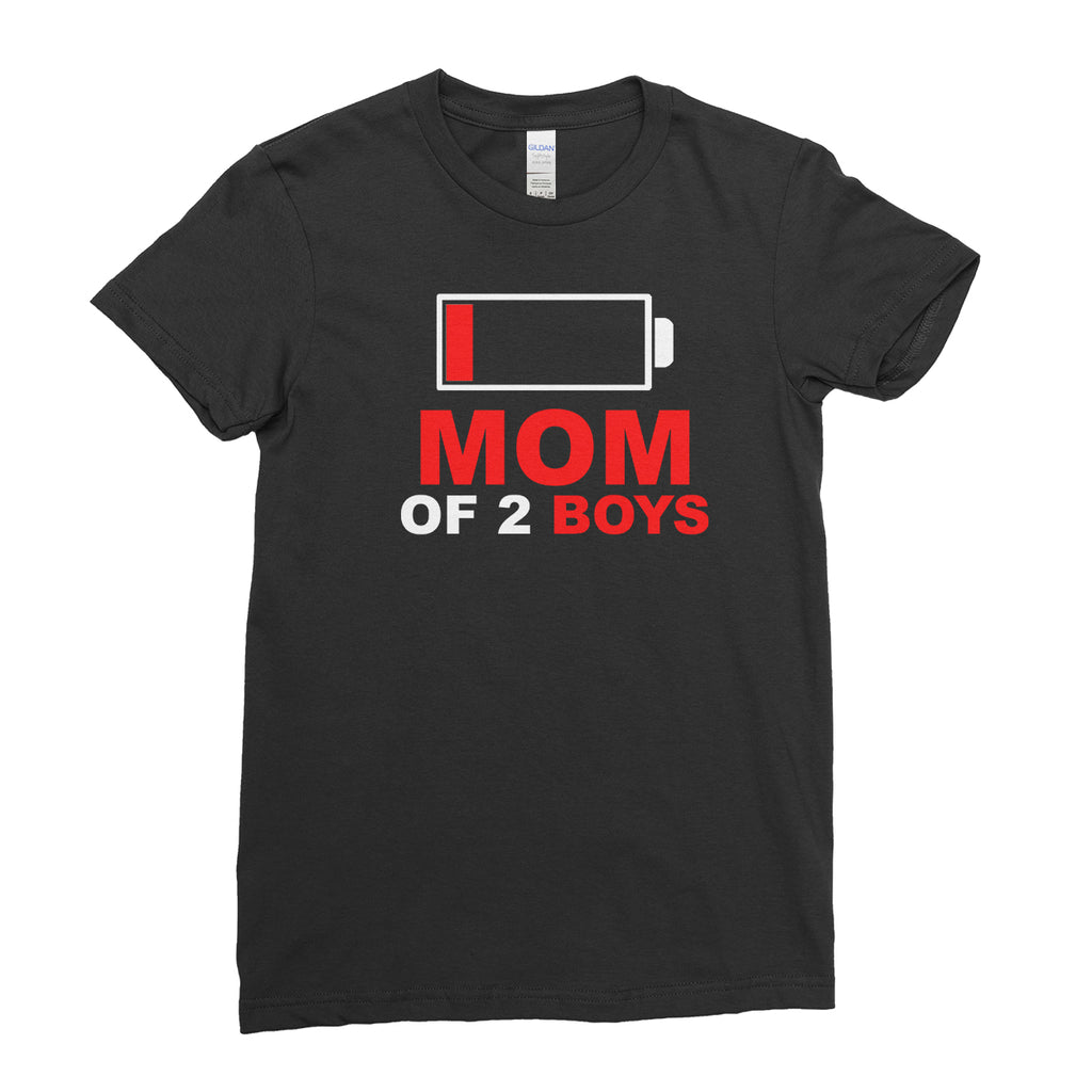 Personalised Mom Of 2 Boys Girls Gift For Mom Mothers day T-shirt