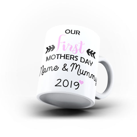 Worlds Greatest Our First Mothers Day Mom Mothers Day gift - Unique Mug - White Set - Ai Printing