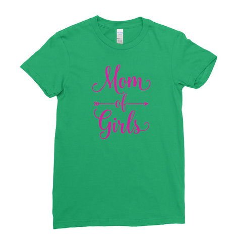 World Mom of Girls Mother’s Day Best Awesome Funny Gift - Unique Mug T-shirt Top Tee - Ai Printing