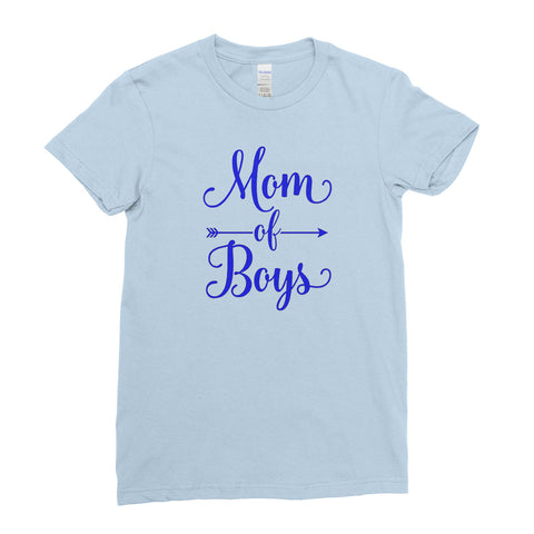 World Mom of Boys Mother’s Day Best Awesome Funny Gift - Unique Mug T-shirt Top Tee - Ai Printing