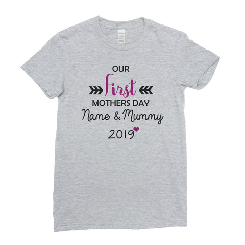Worlds Greatest Our First Mothers Day Mom Mothers Day gift T-shirt Top Tee - Ai Printing