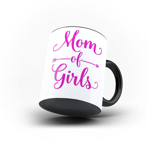 World Mom of Girls Mother’s Day Best Awesome Funny Gift- Unique Mug - Magic Set - Ai Printing
