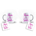 World Mom of Girls Mother’s Day Best Awesome Funny Gift- Unique Mug - White Set - Ai Printing