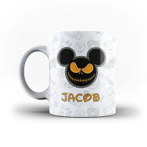 Personalised Name Halloween Mugs Ghosts-Personalised Mug- White Magic Mug - Ai Printing