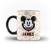 Personalised Name Happy Halloween Cute Micky Mouse-Personalised Mug- White Magic Mug - Ai Printing