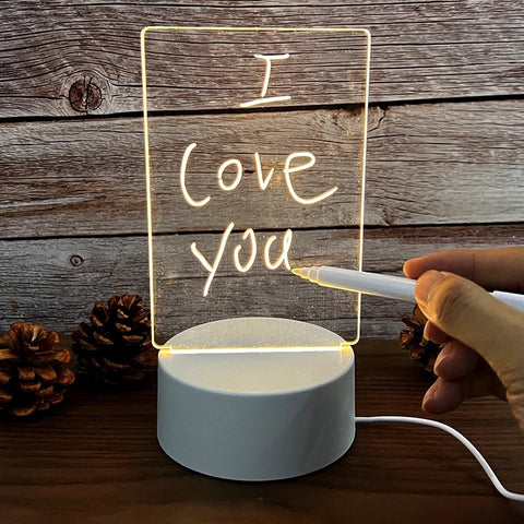 Illuminate Your Ideas with LED Note Board Acrylic Light - Ai Printing