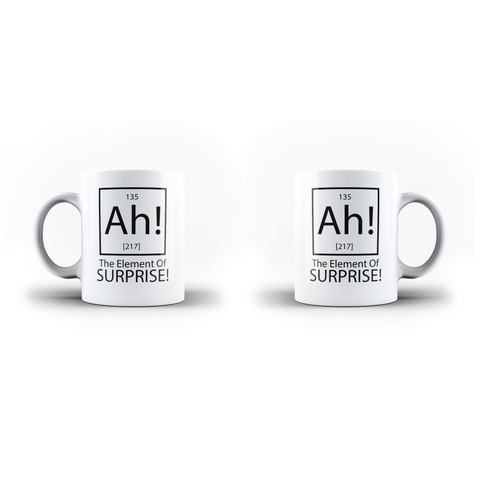 The Element Of Surprise Funny White Mug And Inner Handle Mug | Ai Printing