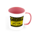 Caution Mentally Unstable And Not Medicated  Funny White Mug And Inner Handle Mug