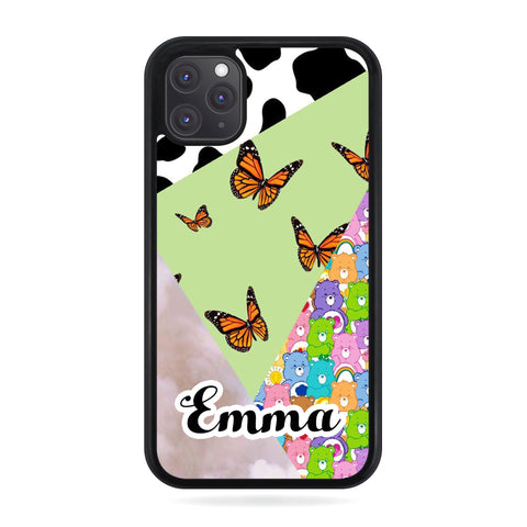 Personalised Name Marble Aesthetic Cow Phone Case Cover | Ai Printing