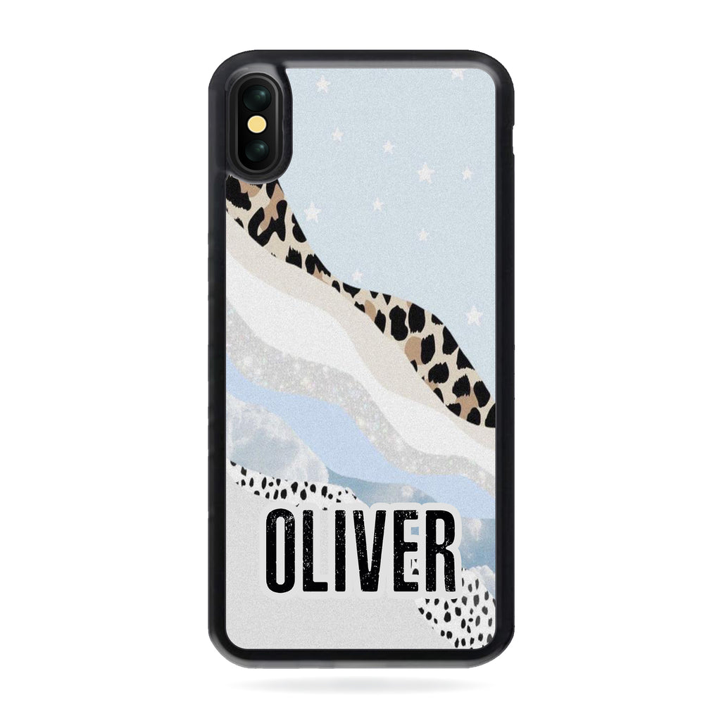 Personalised Name Marble Aesthetic Cow Phone Case Cover | Ai Printing