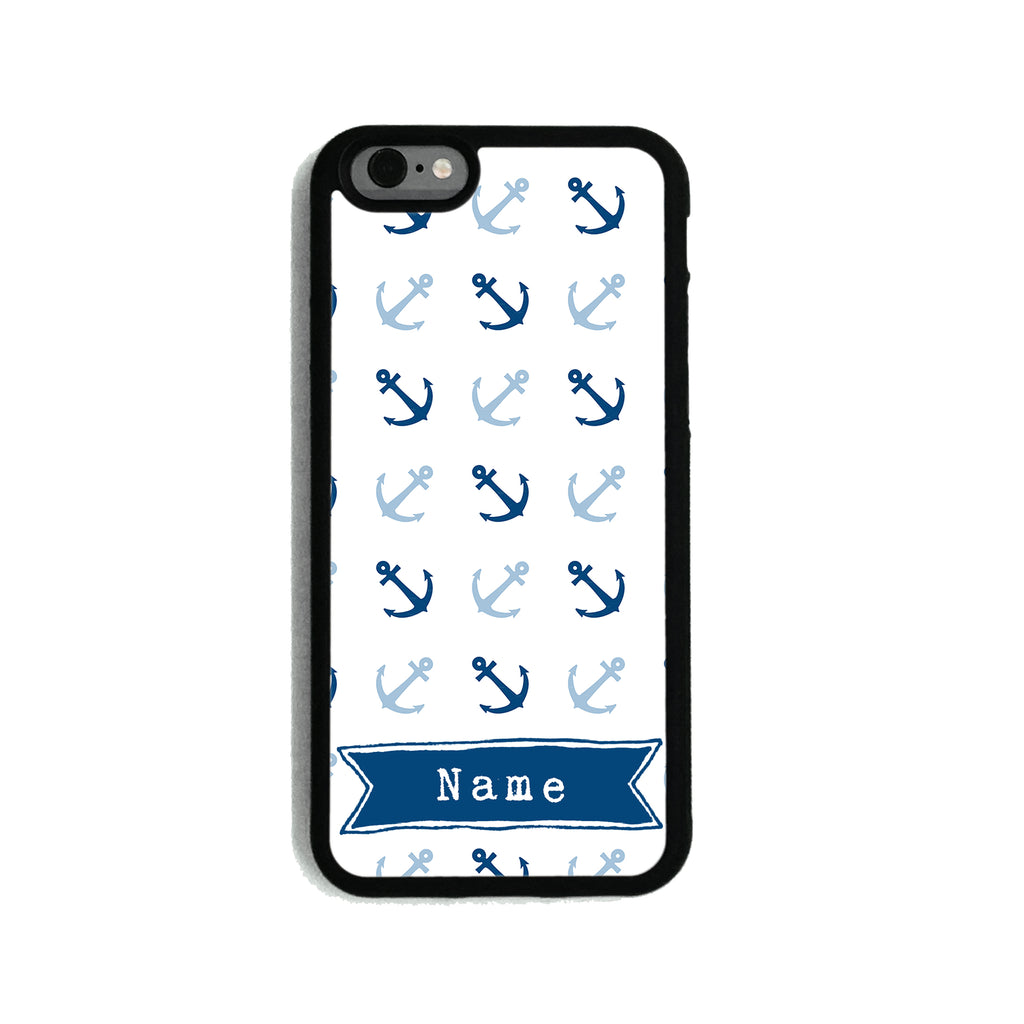 Blue Anchor Pattern   - 2D Clip Case - Ai Printing