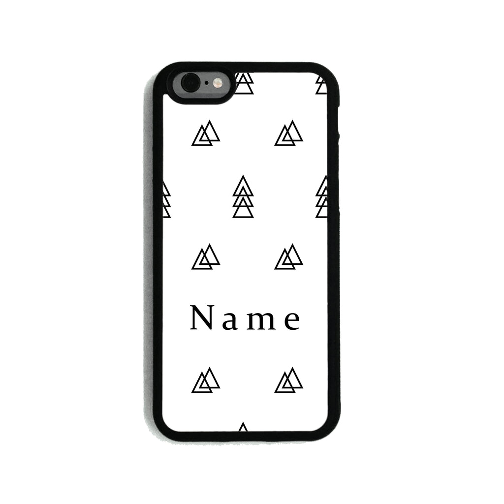 Black & White Overlapping Triangles   - 2D Clip Case - Ai Printing